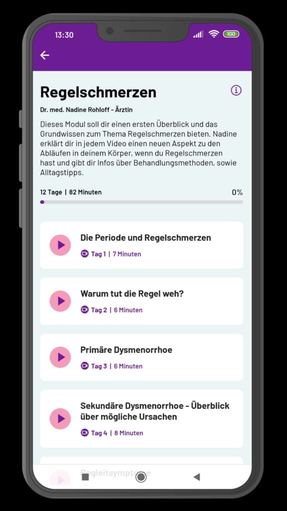 Übungen für den Alltag in der Pia-App